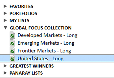 An image of Panaray's list UI.