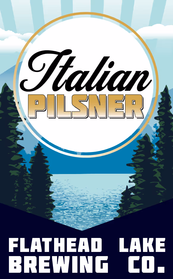 "Italian Pilsner" beer label
