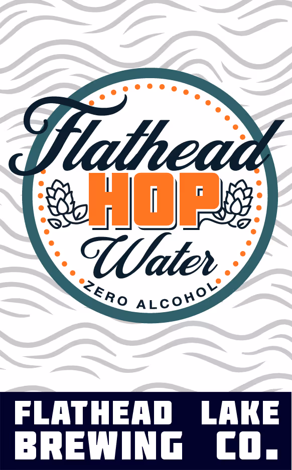 "Hop Water" label