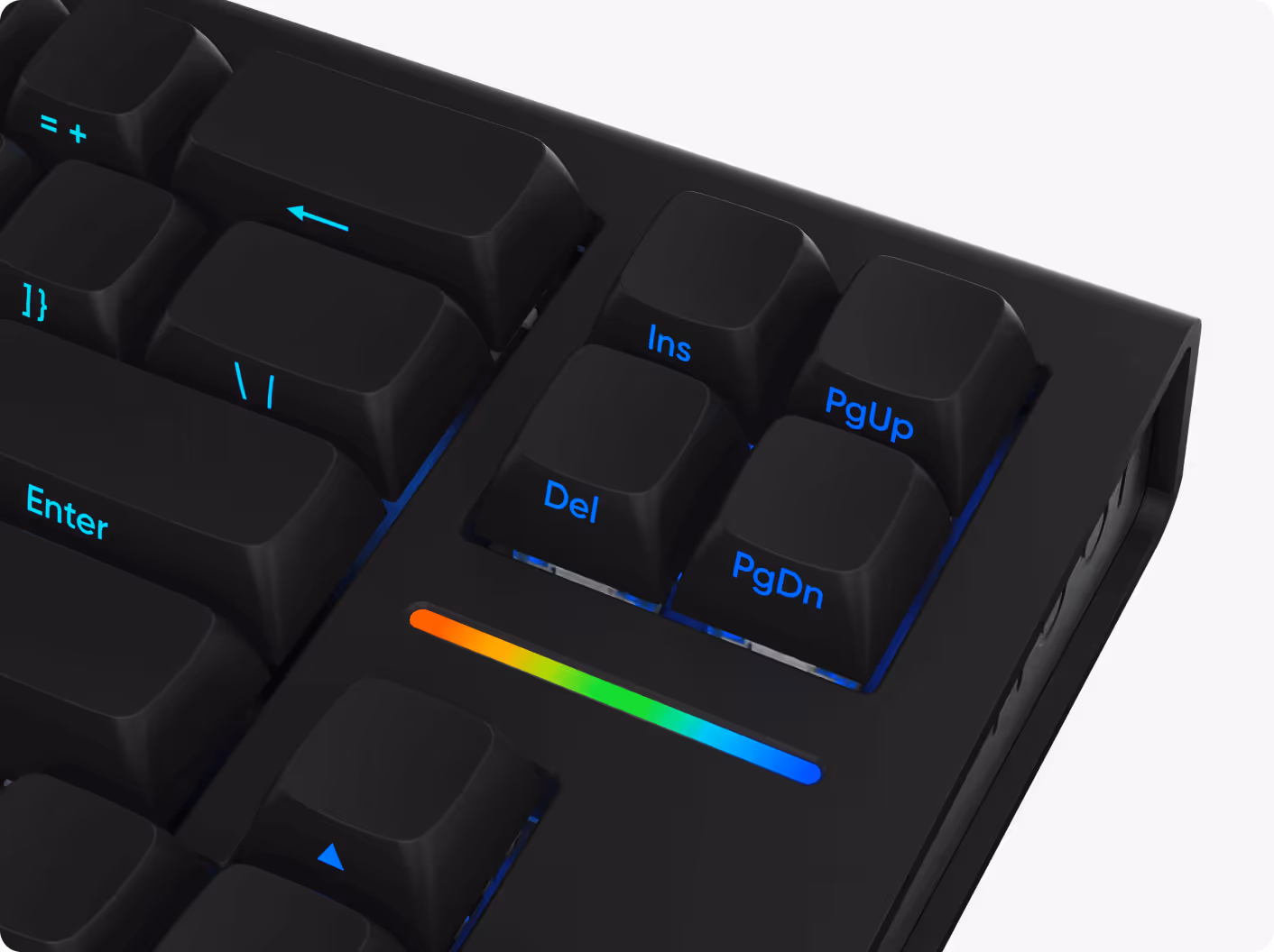 Close-up of a light gray computer keyboard showing the Esc, Tab, Caps, and number keys in the top left corner.