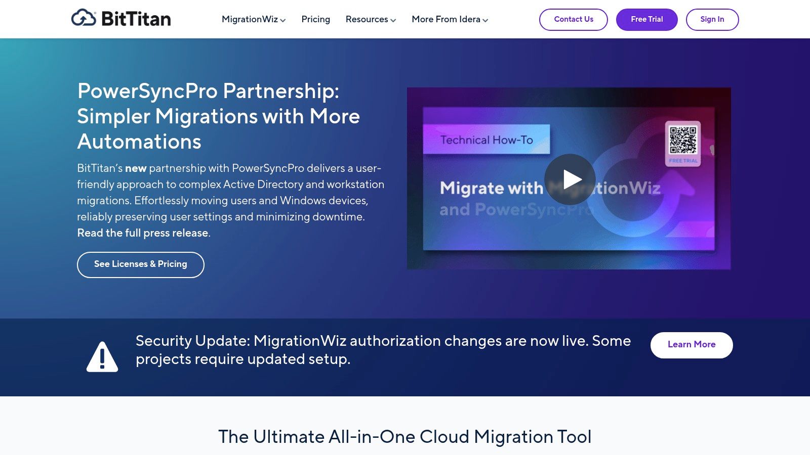 BitTitan MigrationWiz (Documents/SharePoint)