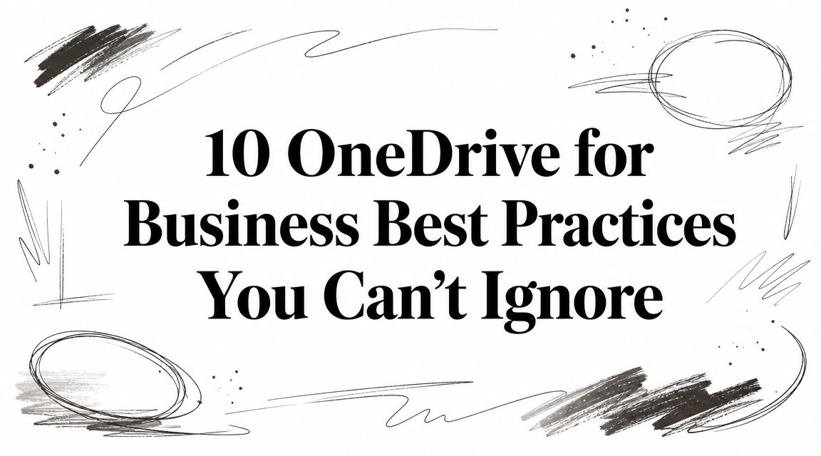 10 OneDrive for Business Best Practices You Can't Ignore