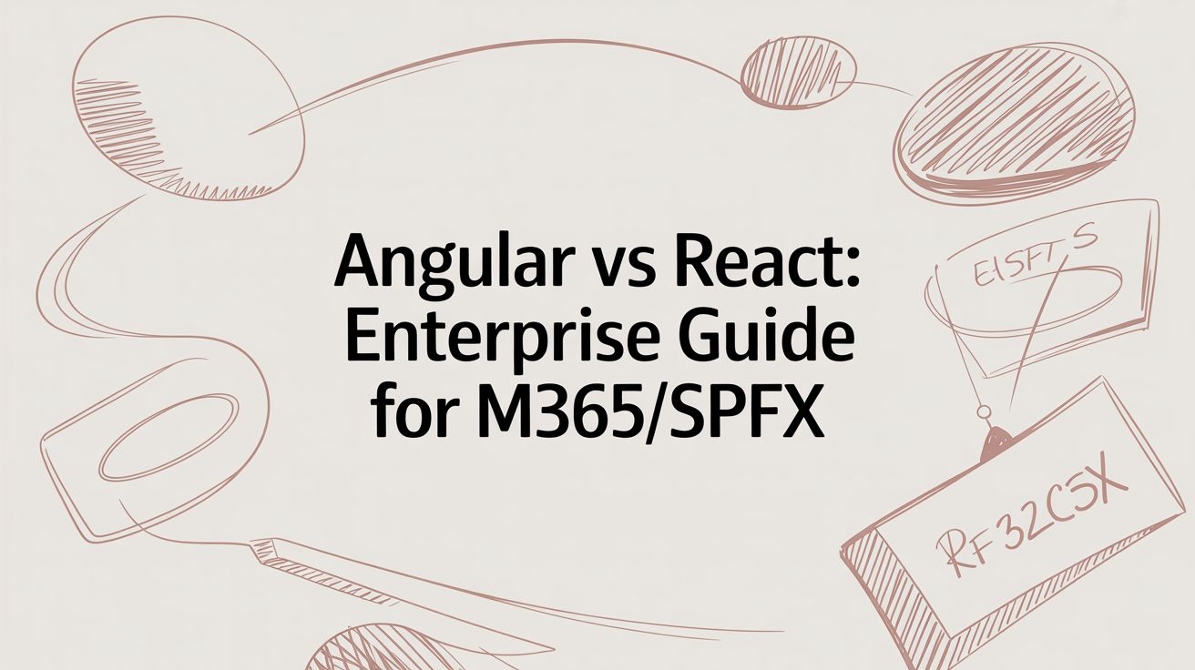 Angular vs React: Enterprise Guide for M365/SPFx