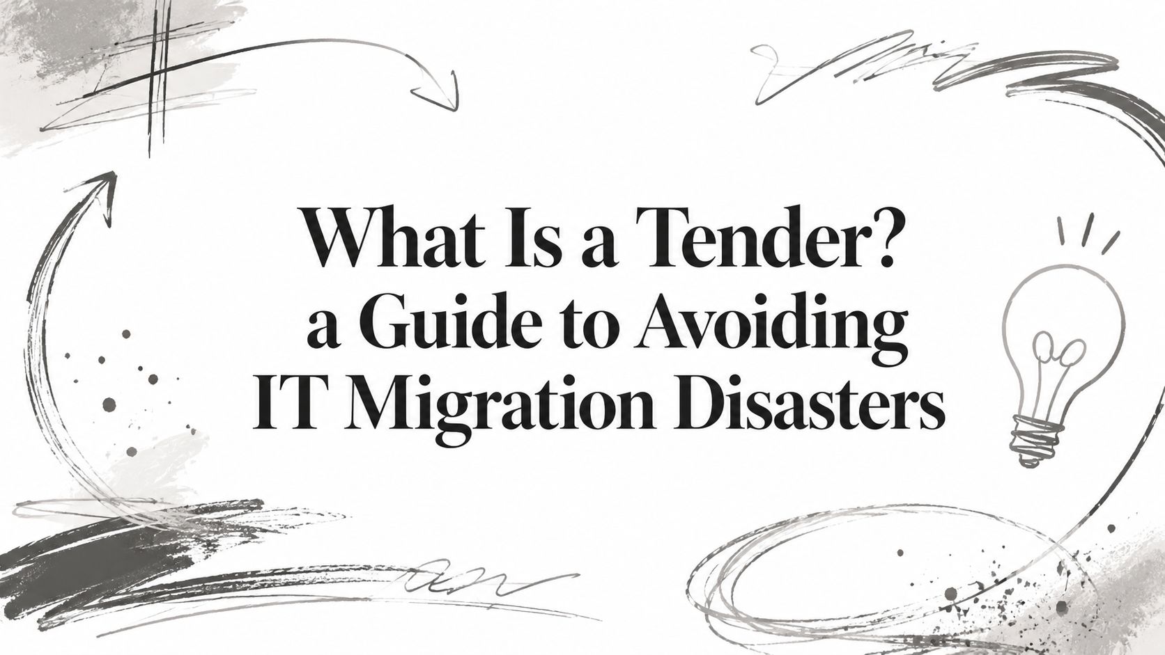What Is a Tender? a Guide to Avoiding IT Migration Disasters