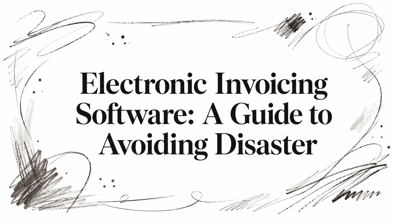 Electronic Invoicing Software: A Guide to Avoiding Disaster