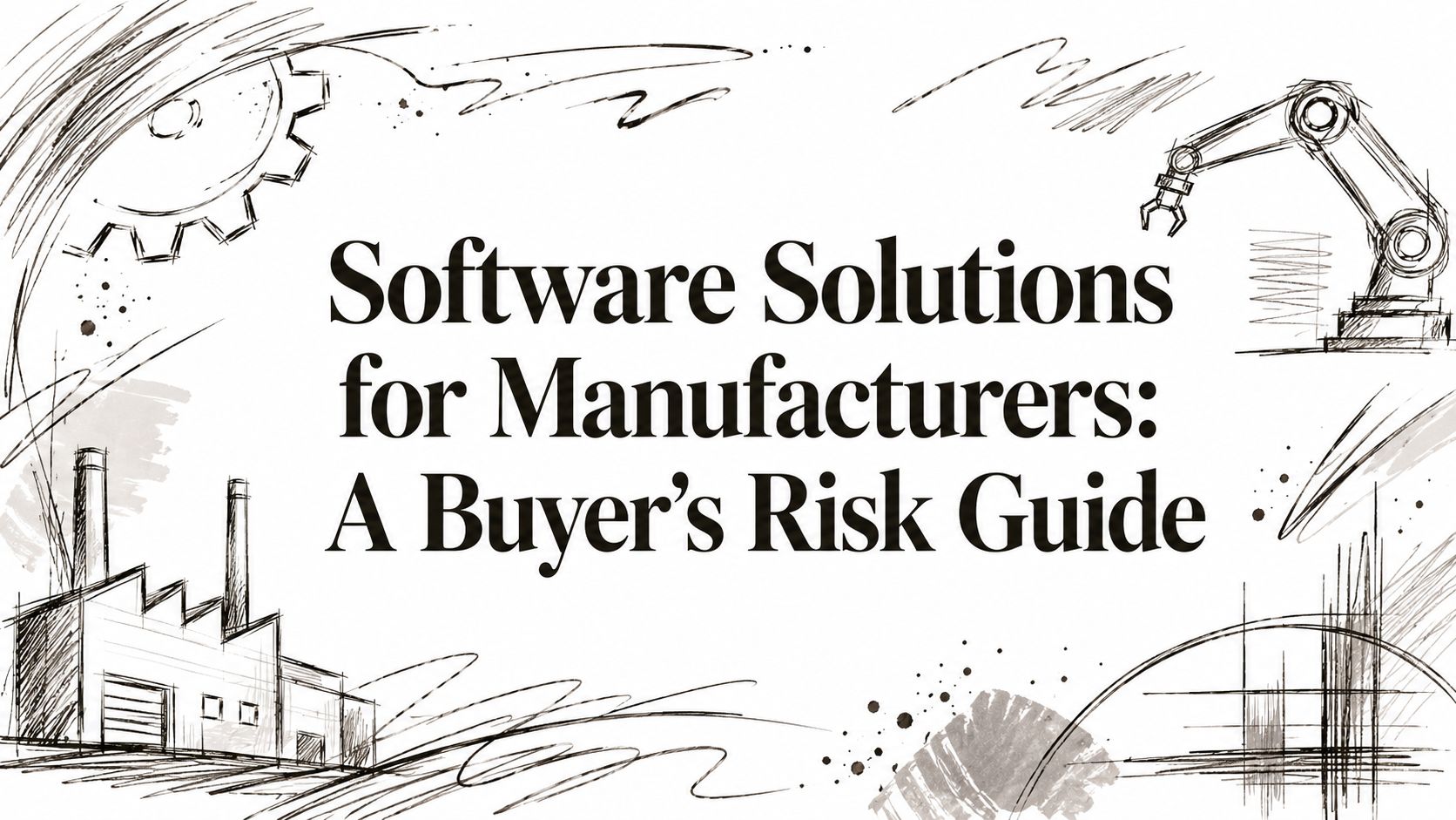 Software Solutions for Manufacturers: A Buyer's Risk Guide