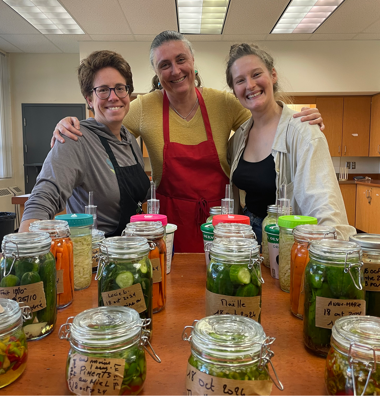 Participantes et animatrice d'un atelier d'éducation populaire chez Bouffe-Action
