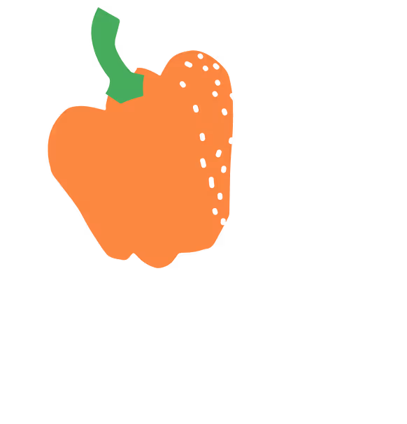 Illustration d'un poivron orange