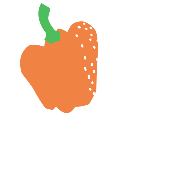 Illustration d'un poivron orange