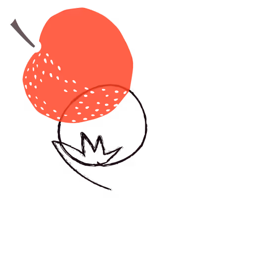 Illustration de pomme rouge