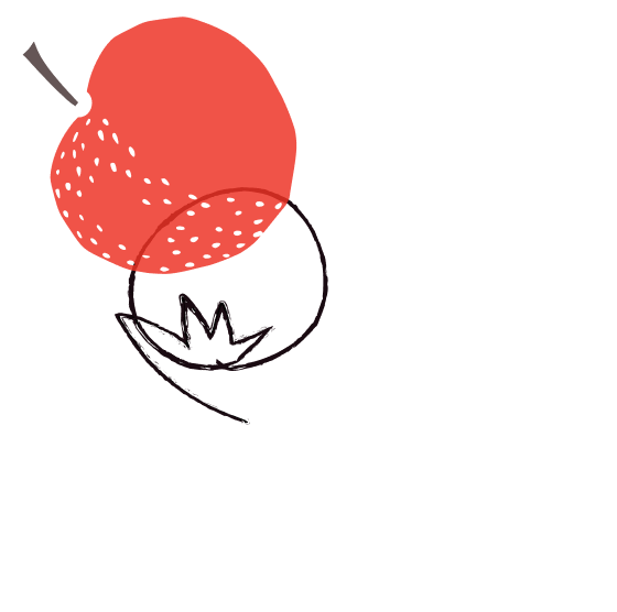 Illustration de pomme rouge