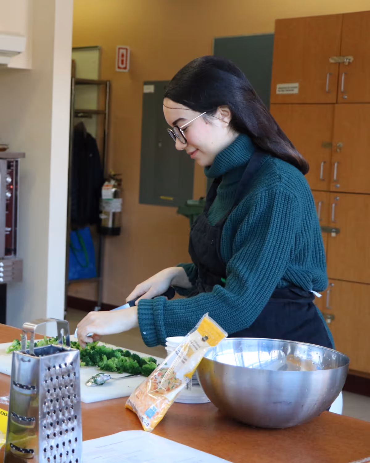 Participantes d'un atelier enfance-famille chez Bouffe-Action