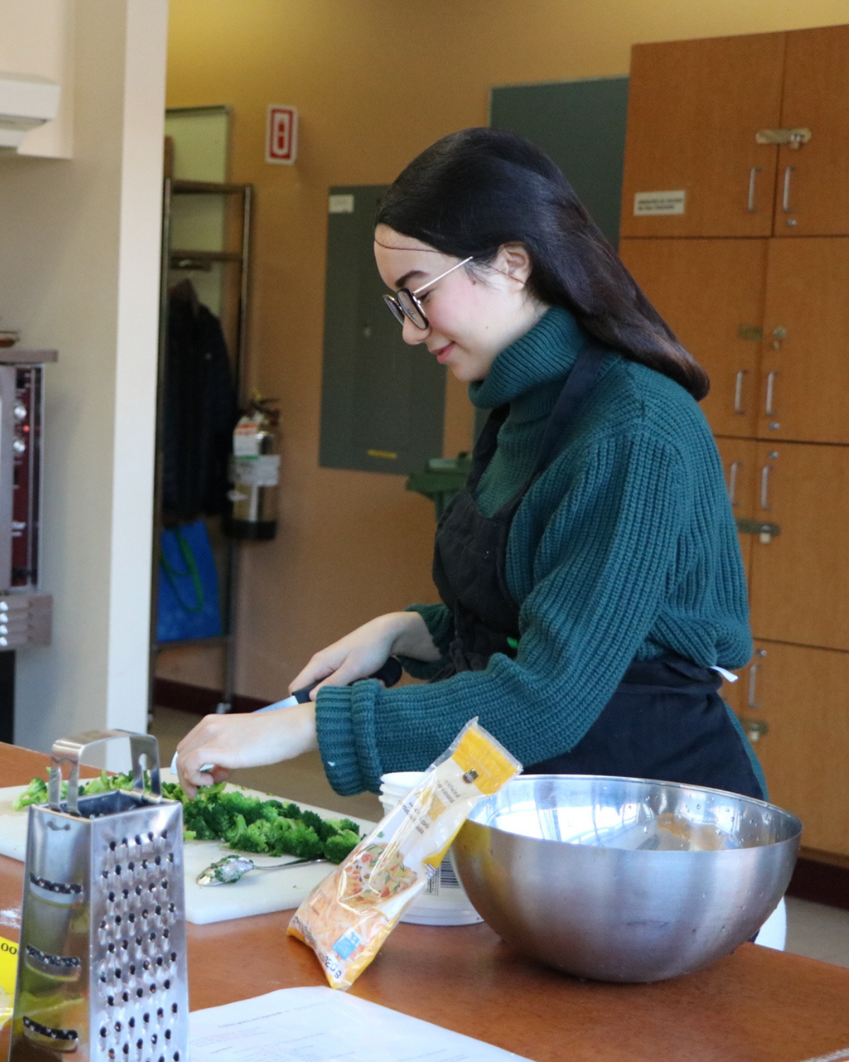 Participantes d'un atelier enfance-famille chez Bouffe-Action