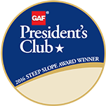 GAF certified roofing company Tampa partner logo