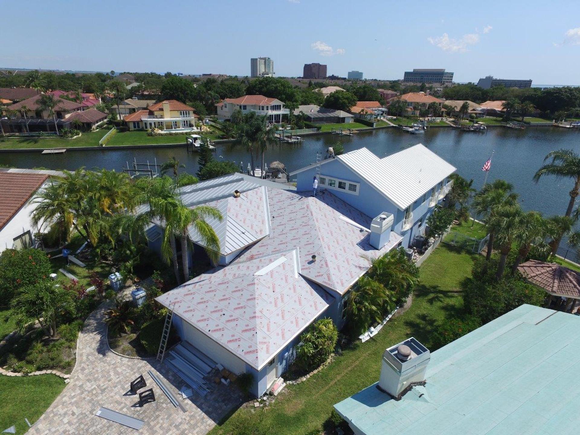 Sweetwater home with partial metal roofing upgrade in Tampa Bay area