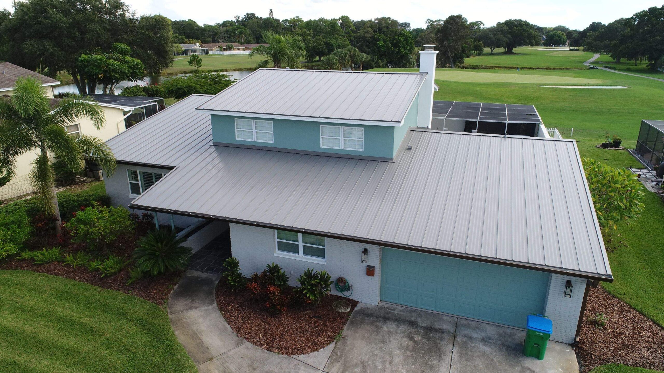 professional Tampa roofing company inspecting residential roof
