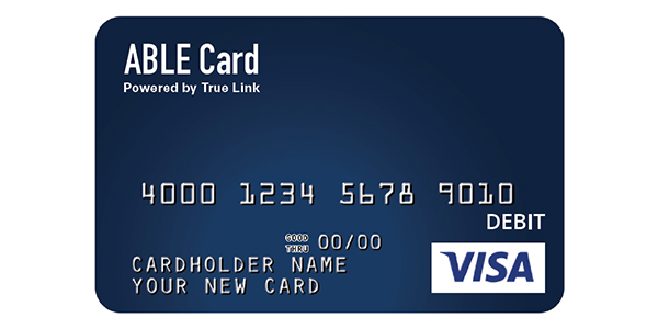 ABLE United Visa Prepaid Card