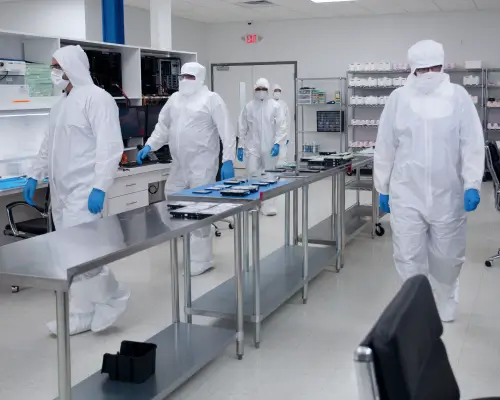 our certified cleanroom lab for data recovery services