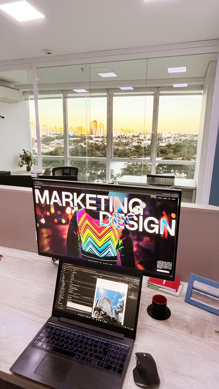 Creative office space with working people.