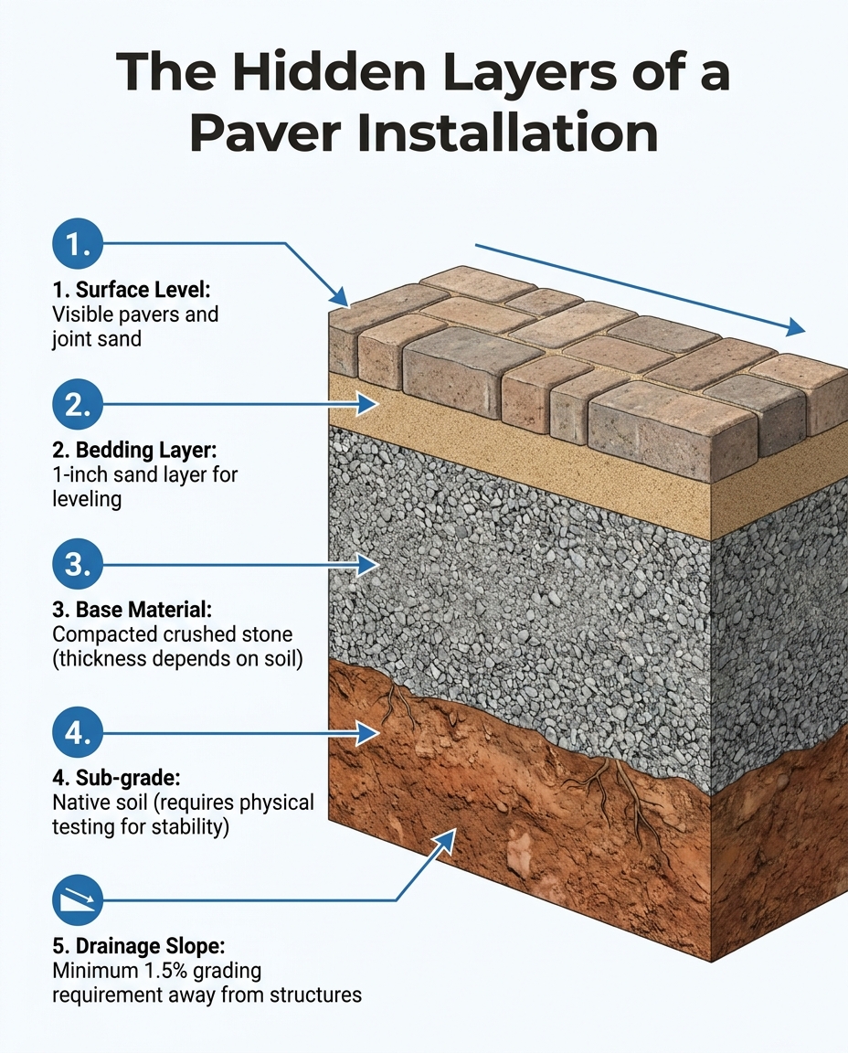 The Hidden Layers of a Paver Installation