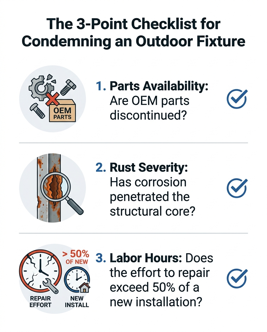 The 3-Point Checklist for Condemning an Outdoor Fixture