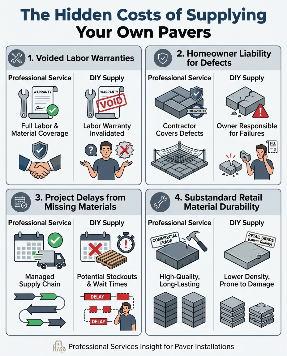 The Hidden Costs of Supplying Your Own Pavers
