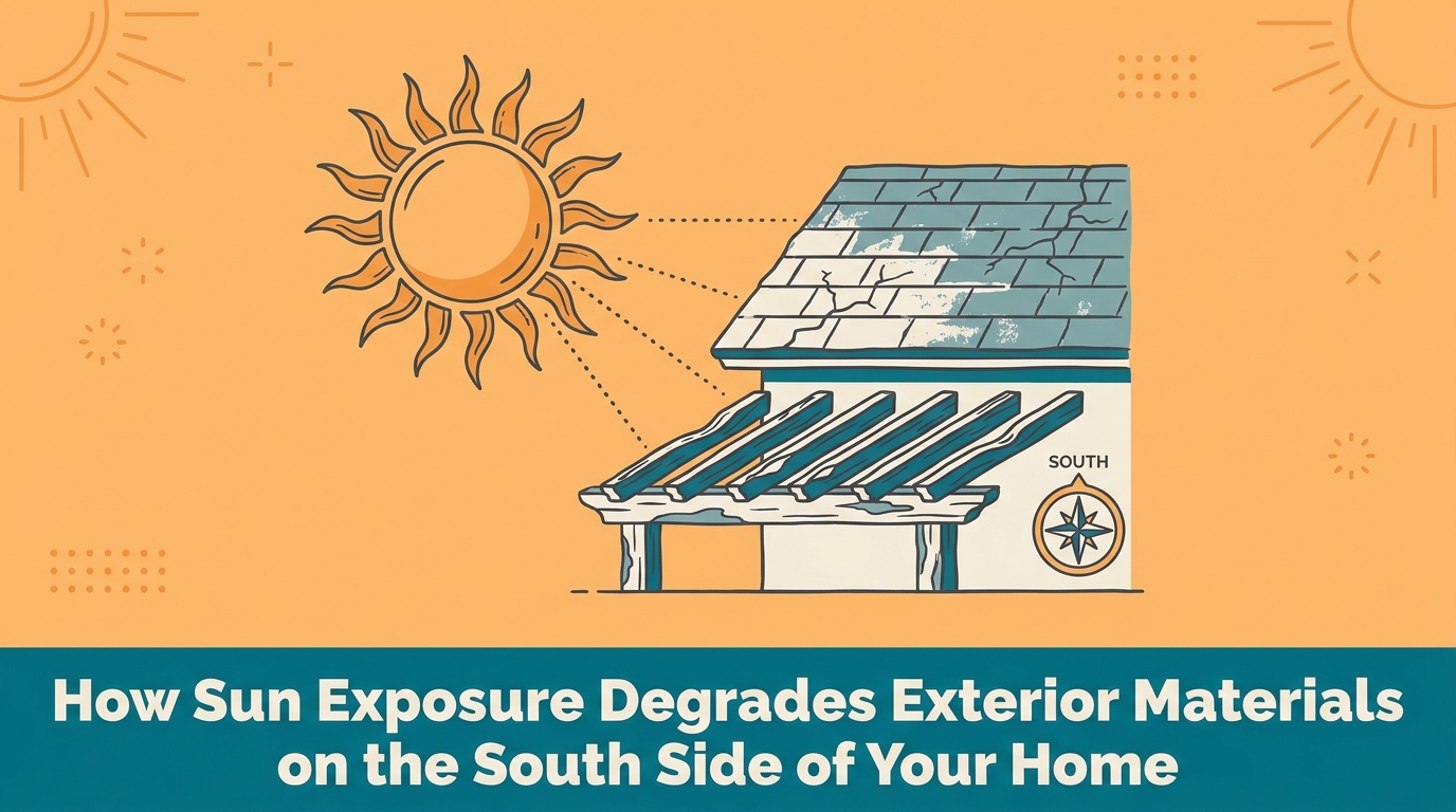How Sun Exposure Degrades Exterior Materials on the South Side of Your Home — featured image