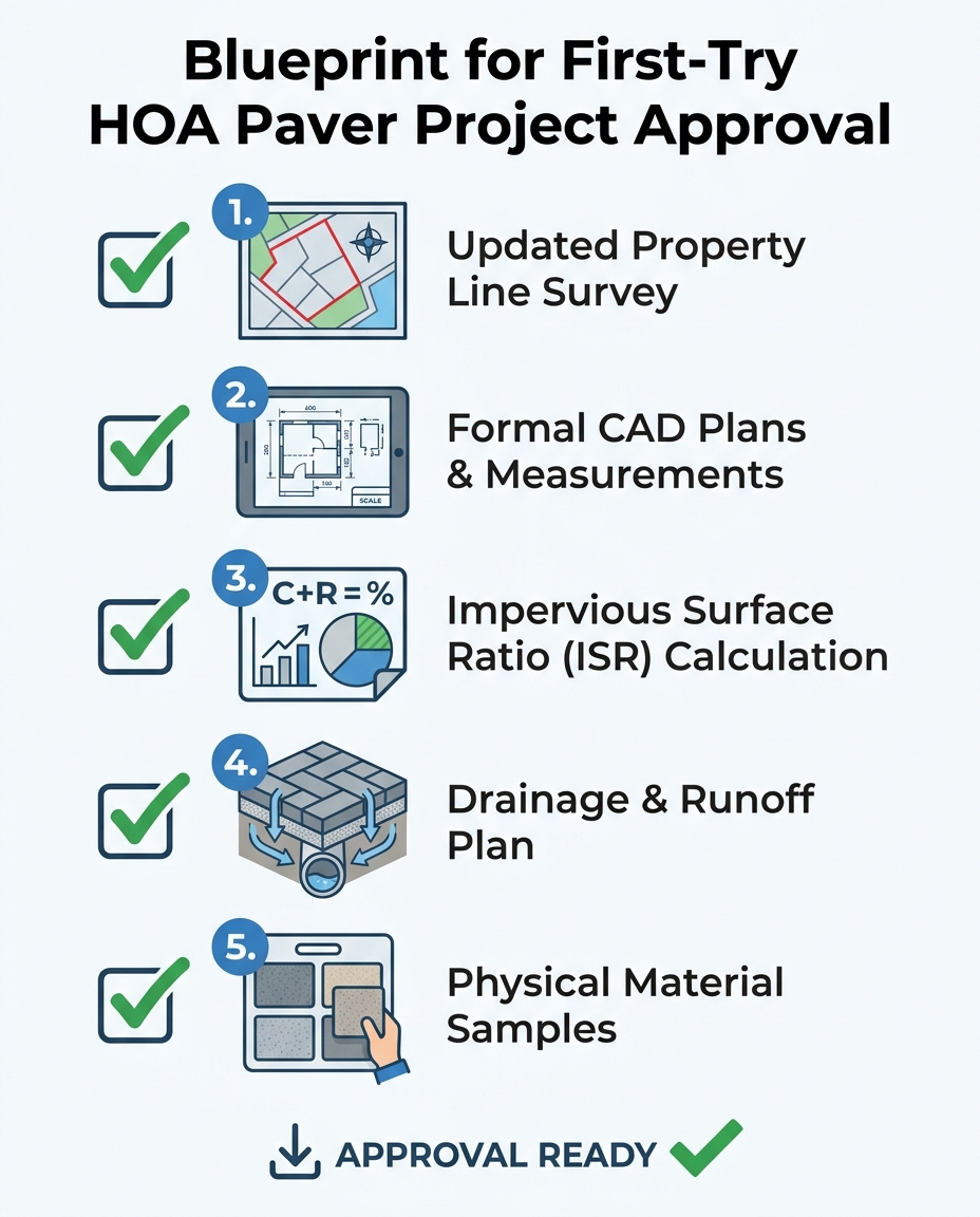 Blueprint for First-Try HOA Paver Project Approval
