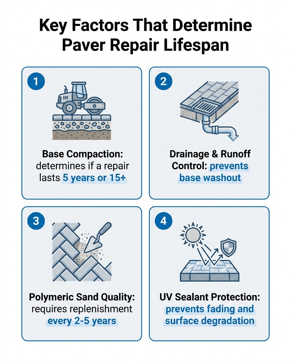 Key Factors That Determine Paver Repair Lifespan
