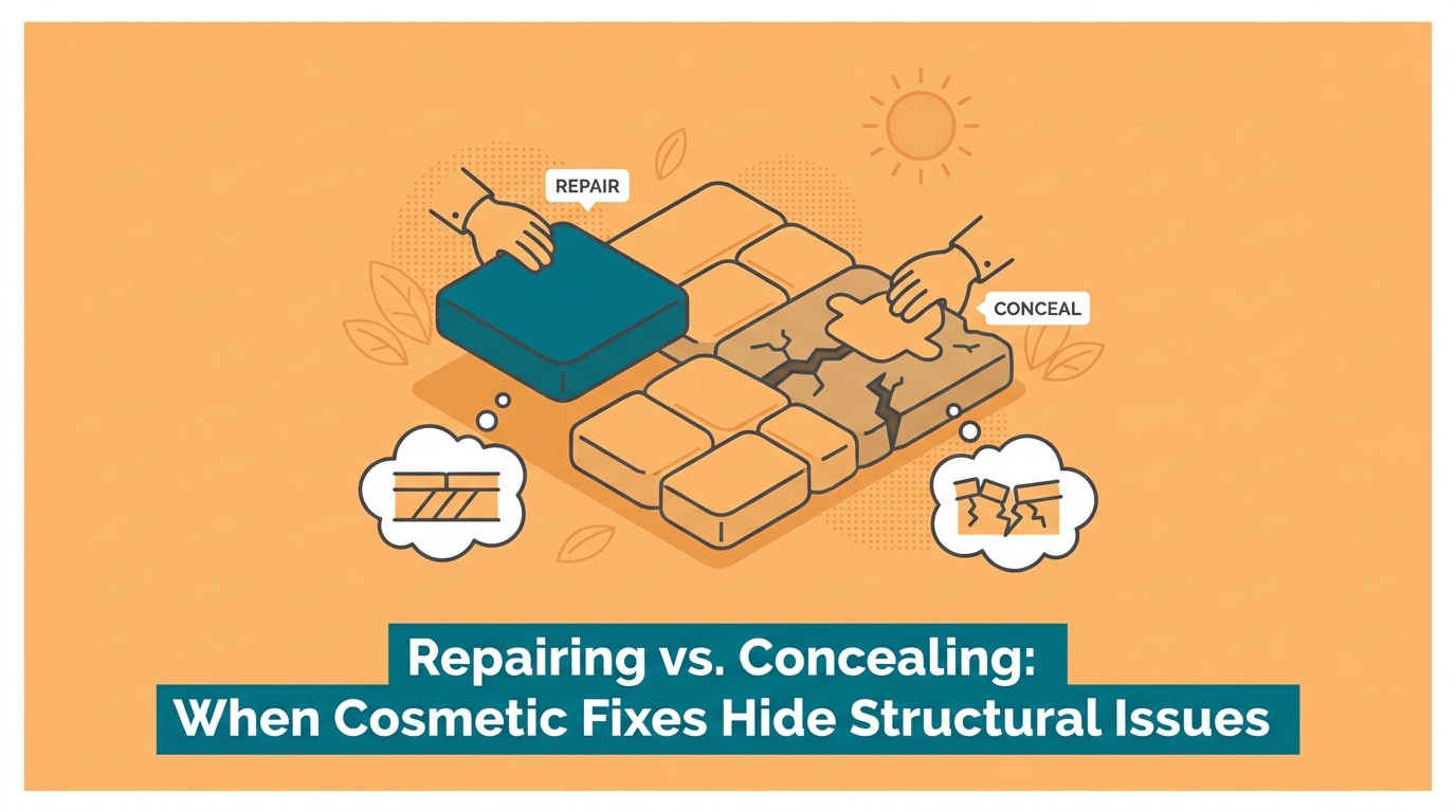 Repairing vs. Concealing: When Cosmetic Fixes Hide Structural Issues — featured image