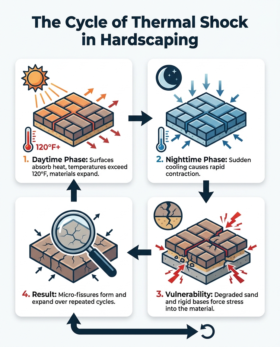 The Cycle of Thermal Shock in Hardscaping
