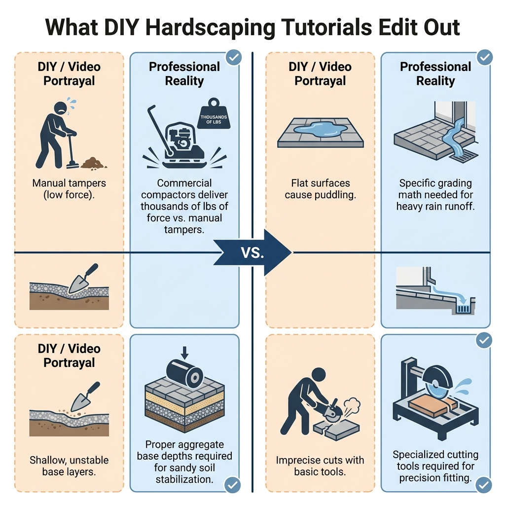 What DIY Hardscaping Tutorials Edit Out