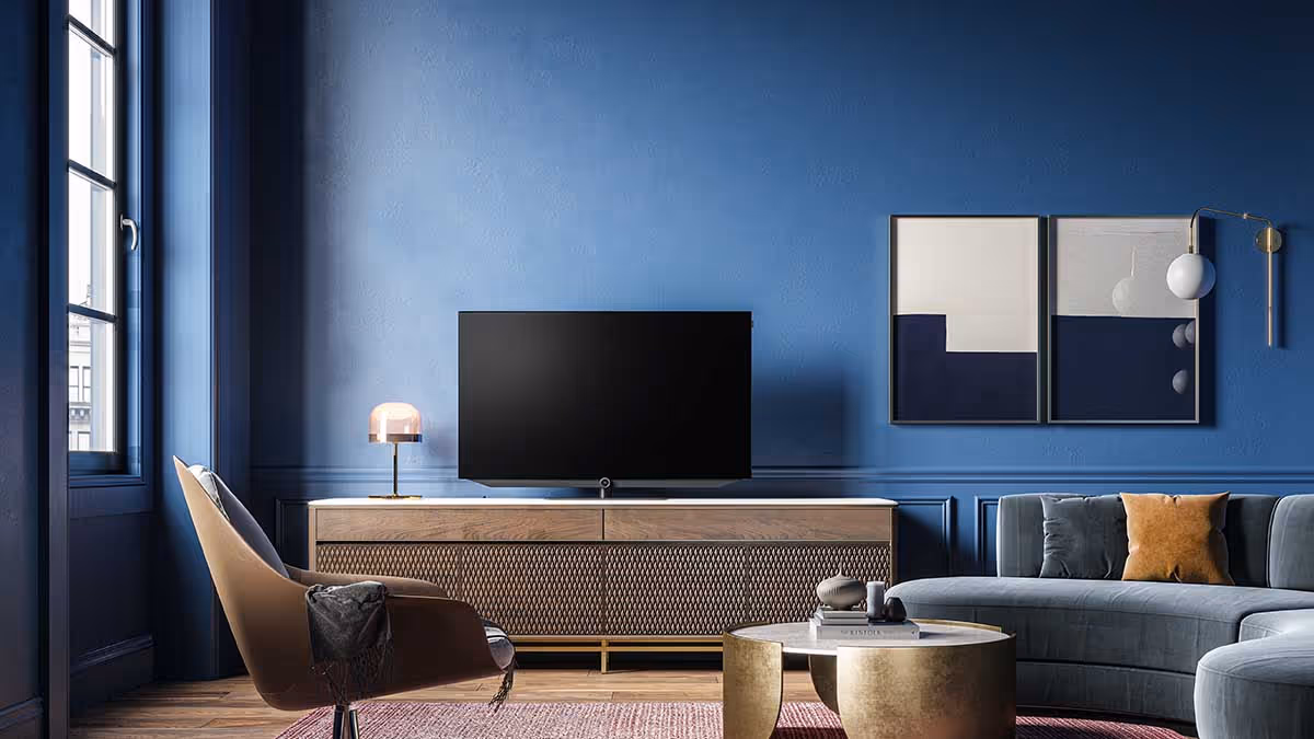 Moderne huiskamer van een appartement