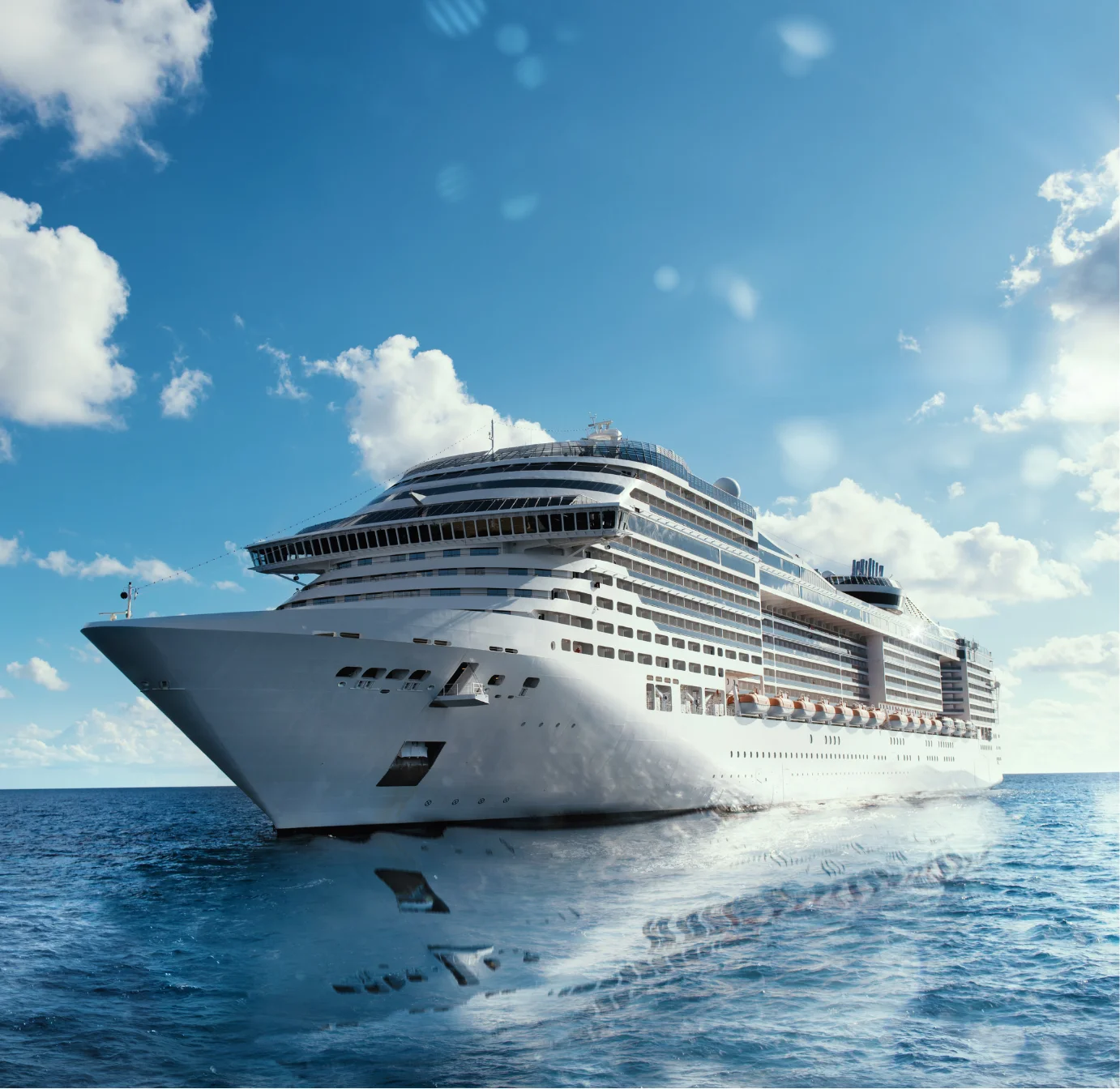 Holland America Line’s Zuiderdam cruise ship at sea