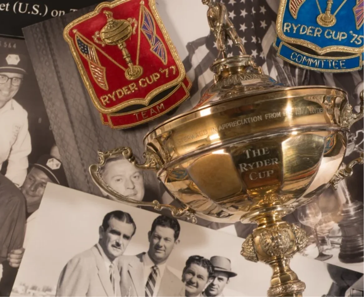 Ryder Cup trophy and archives