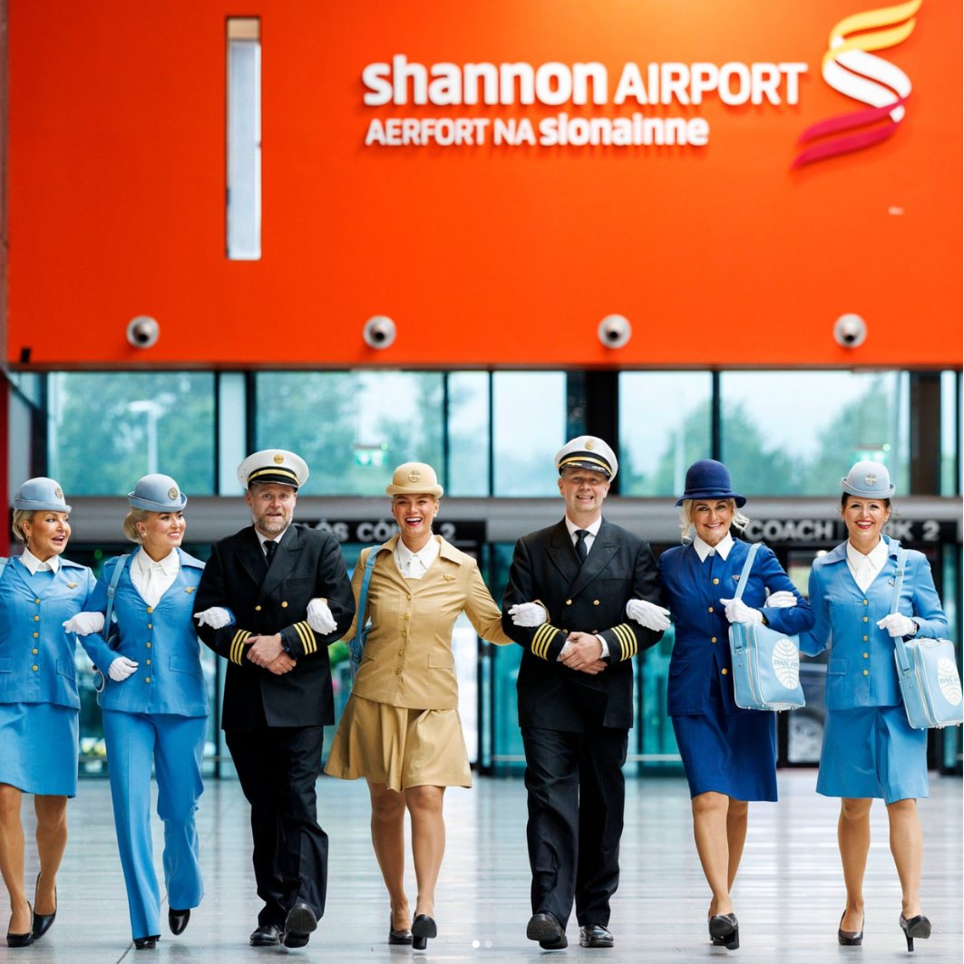 Arrival in Shannon, Ireland