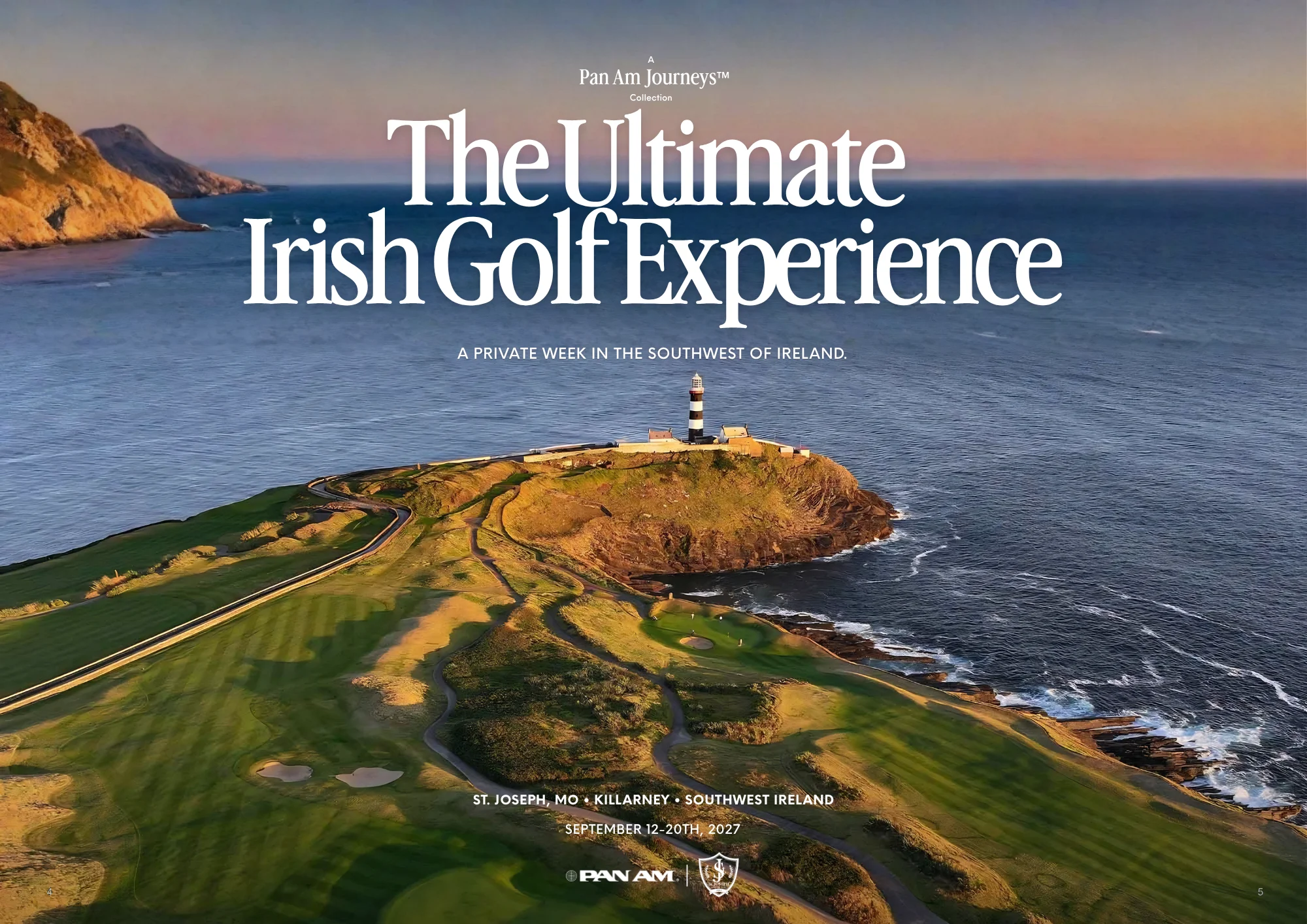 The Ultimate Irish Golf Experience brochure cover