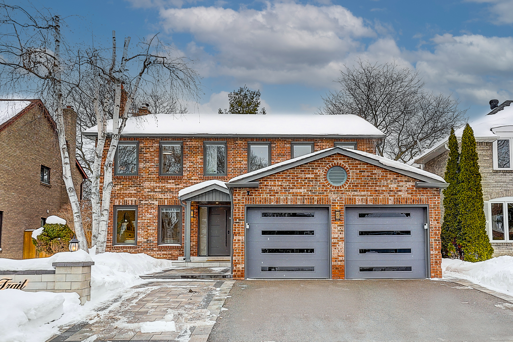 Brick exterior renovation
