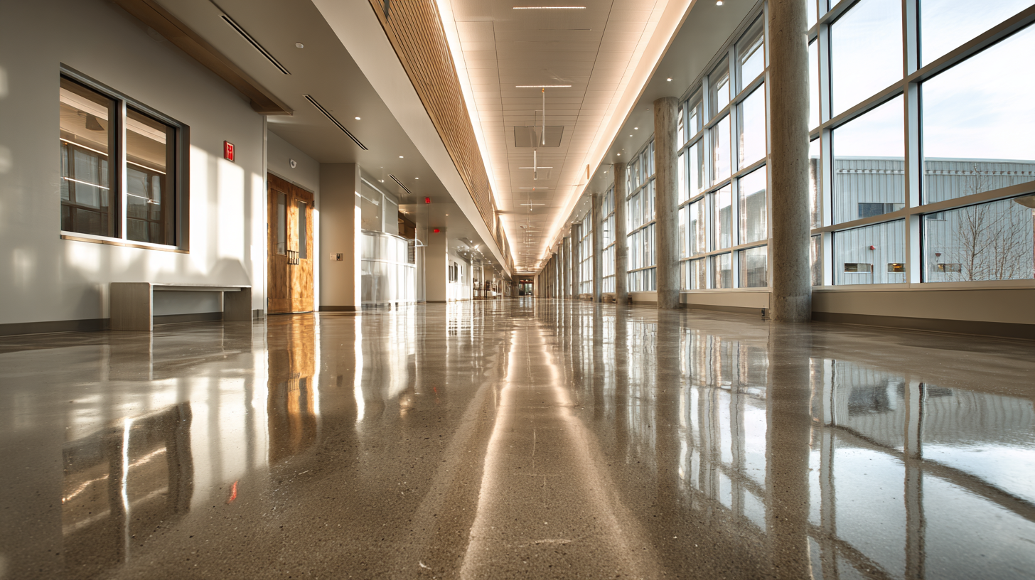 Polished Concrete Renovation - Church, Tulsa, OK