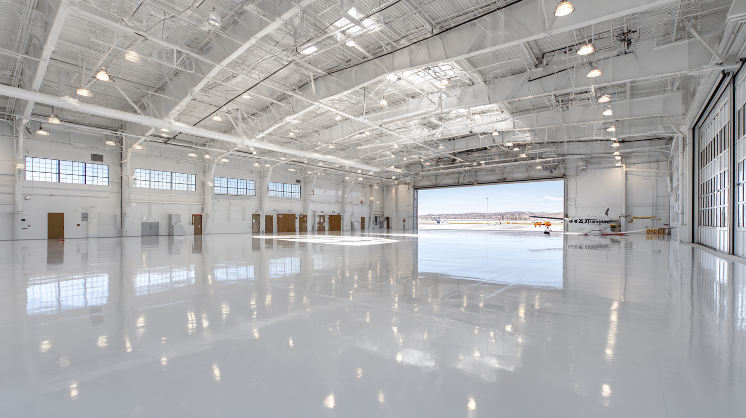 Industrial Epoxy Floor System – Tulsa Regional Airport Hangar