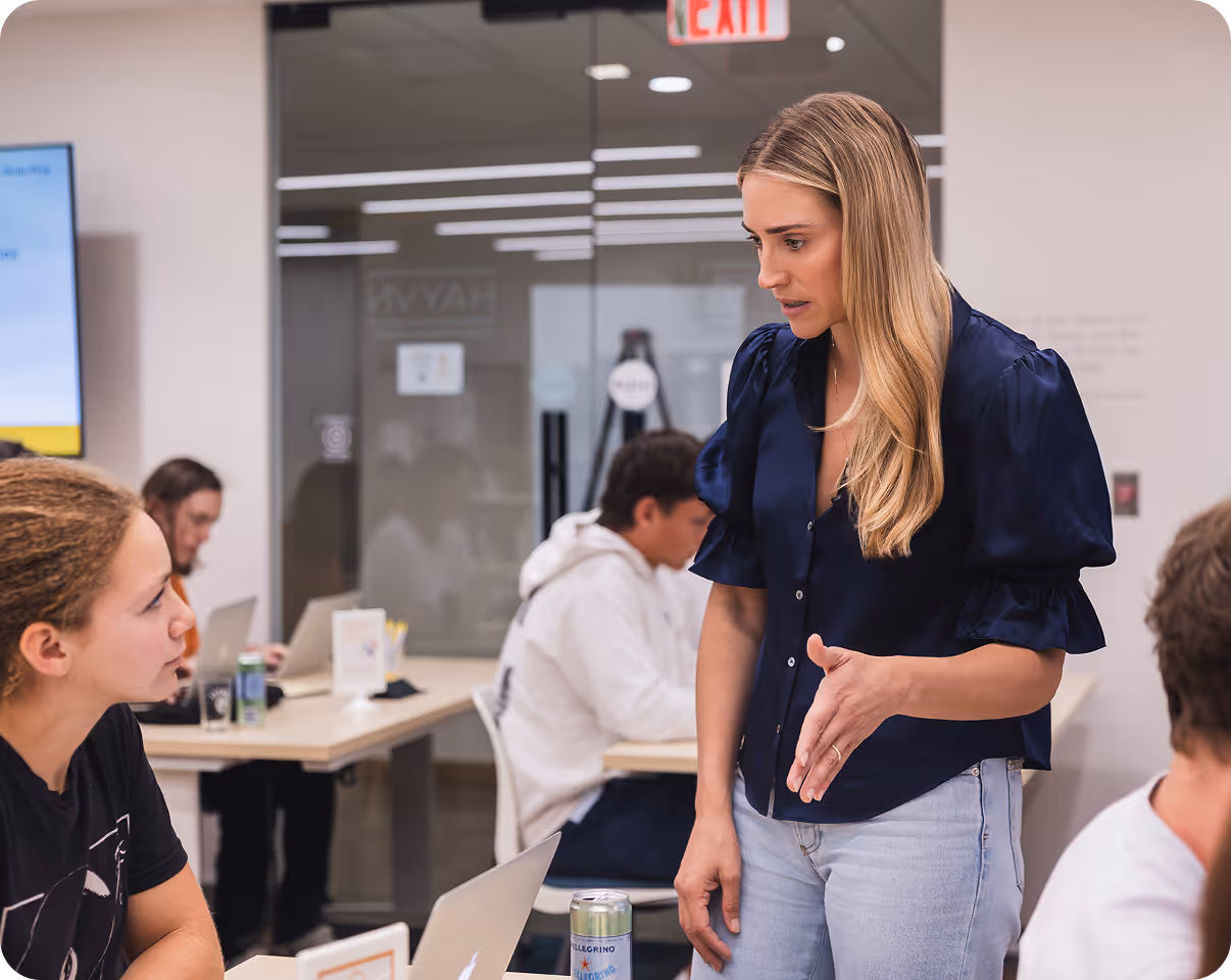 A Kate Stone interactive session with students