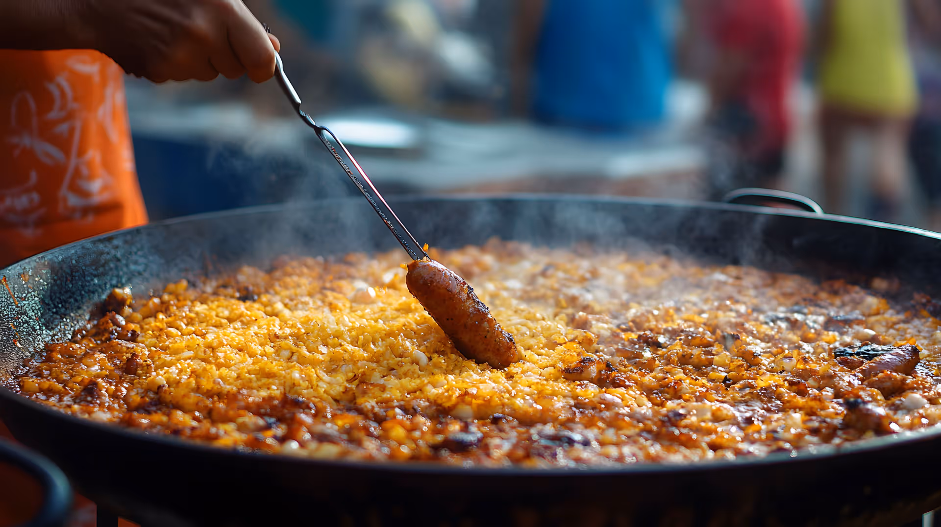 jambalaya with rice and sausage