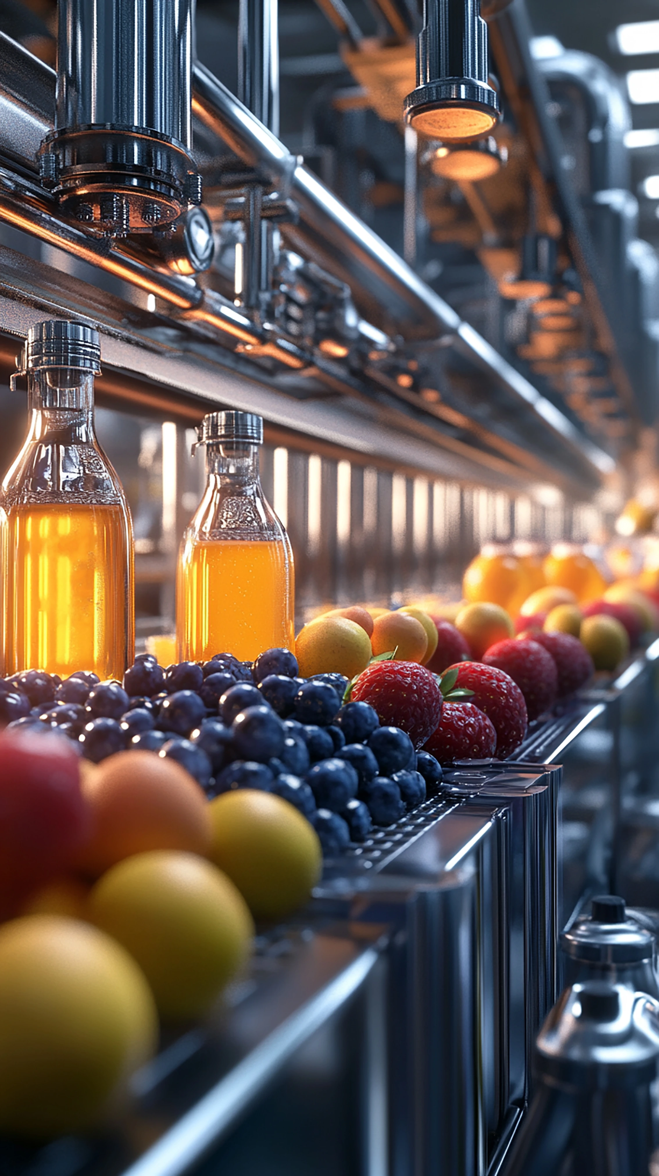 Close-up of industrial valves and chemical dosing equipment used in process industries