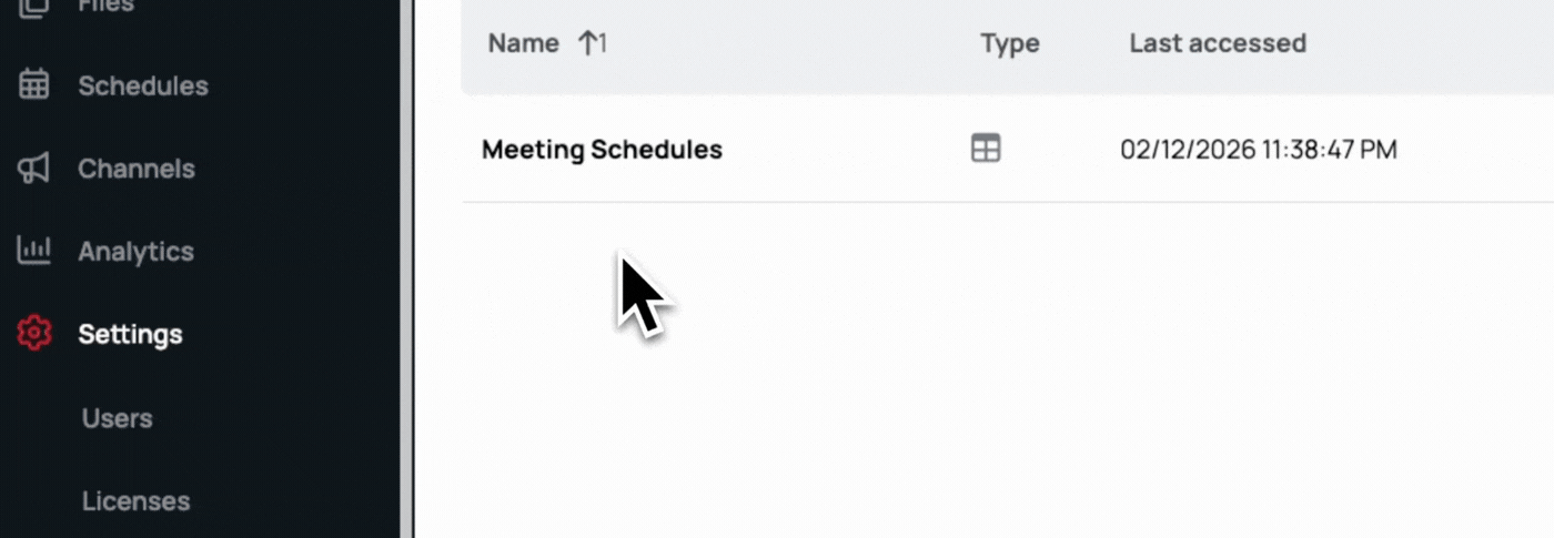 Shareable Spreadsheets - Redesigned Internal Data Tables