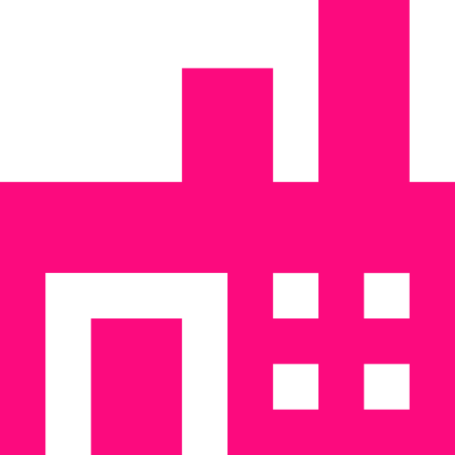 Pink garment factory icon
