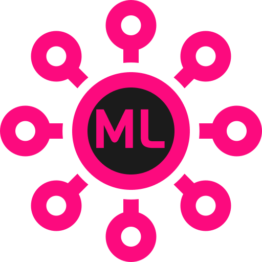pink machine learning icon