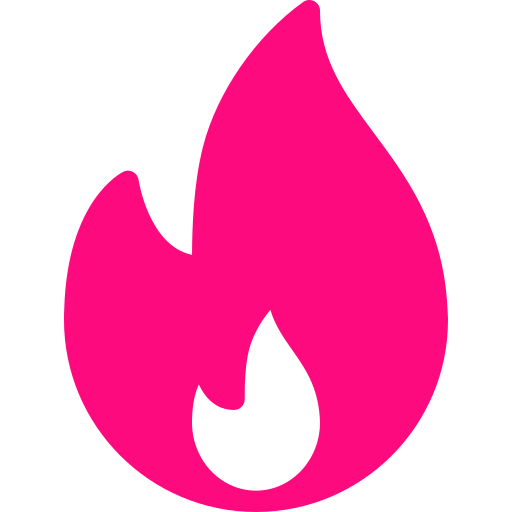 pink flame icon