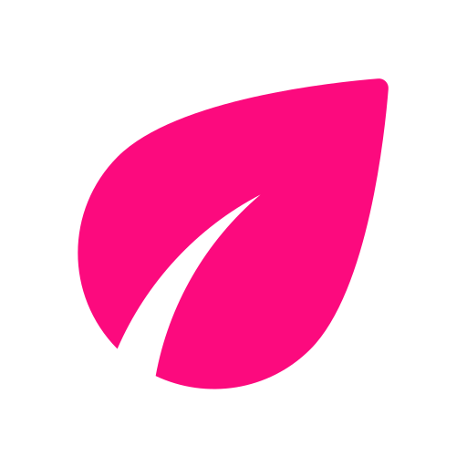 pink leaf icon