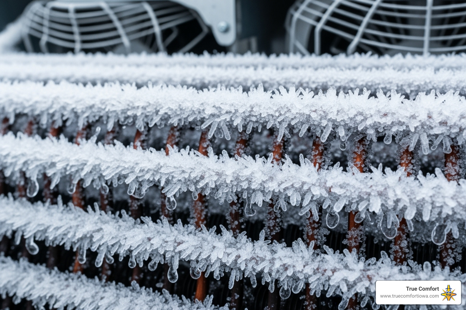 of a frozen air conditioner coil - HVAC repair quote