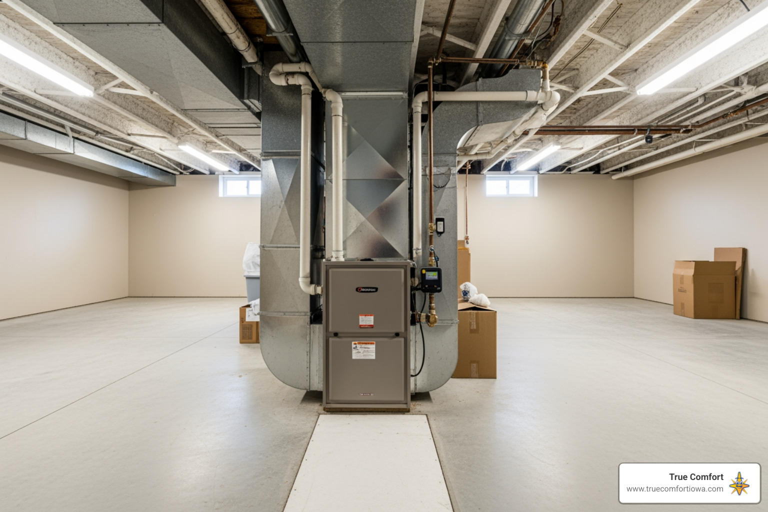 clear path to a basement furnace - 24 hour furnace installation in runnells, ia clear path to a basement furnace - 24 hour furnace installation in runnells, ia